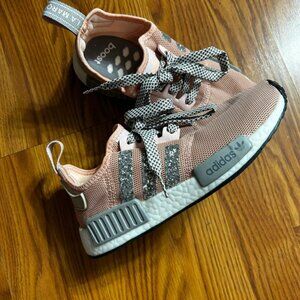 Adidas R1 Vapor Pink Grey Glitter Shoes Size 6.5